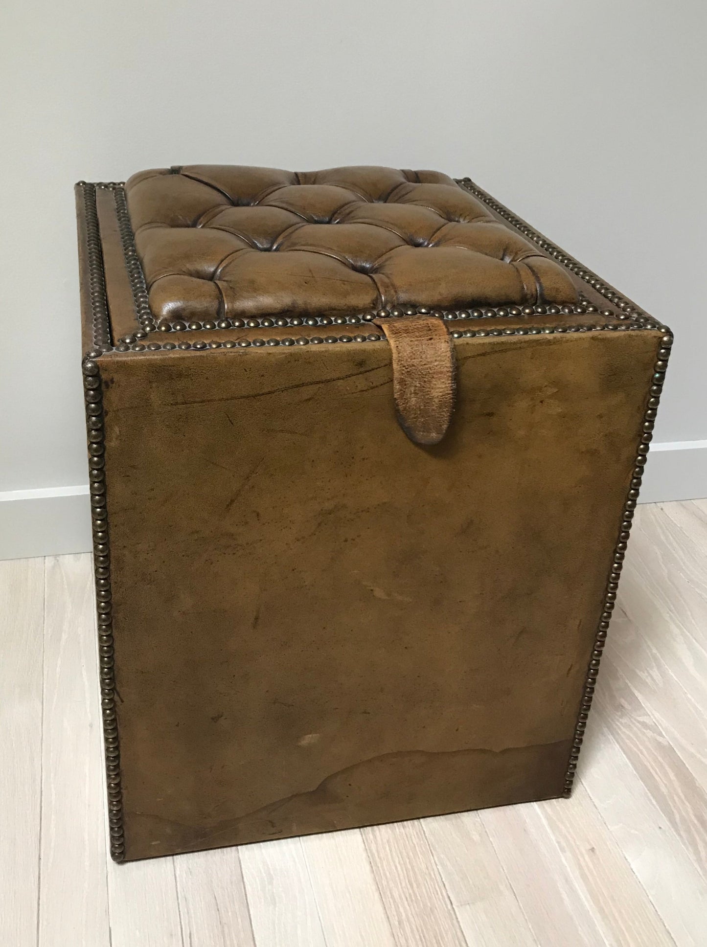 Leather Storage Trunk